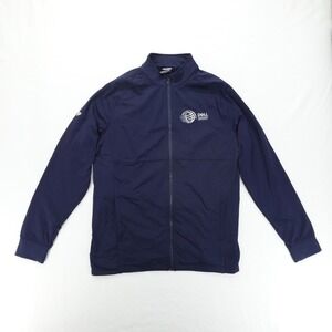 Levelwear Jacket Mens Medium Navy Dell Match Play Full Zip Golf Stretch